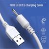 USB To DC3.5mm 5V Round Head Charging Cable for Electric Toothbrush and Small Fan