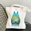 No Face Man Studio Ghibli Totoro Shopper Shopping Bag Anime Bag Cotton Tote Eco Reusable Bolso Handbag Bag Eco Bag Reusable