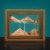 3D Hourglass Sand Landscape Desktop Ornament Hourglass Moving Sand Art Quicksand Painting