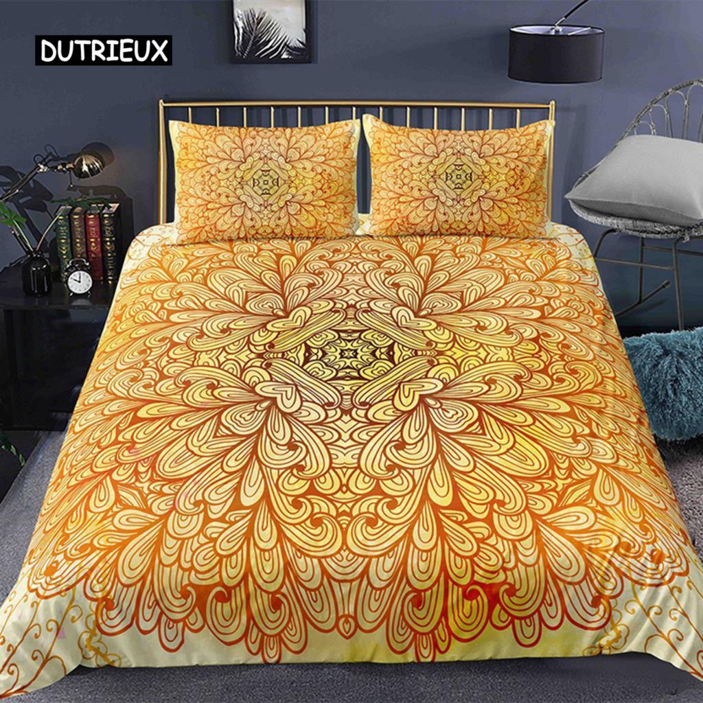 Комплект постельного белья Psychedelic Boho Luxury из 3 предметов с наволочкой King Duvet Cover Queen 2/3 шт. Полиэстеровое одеяло Cover Home Textile