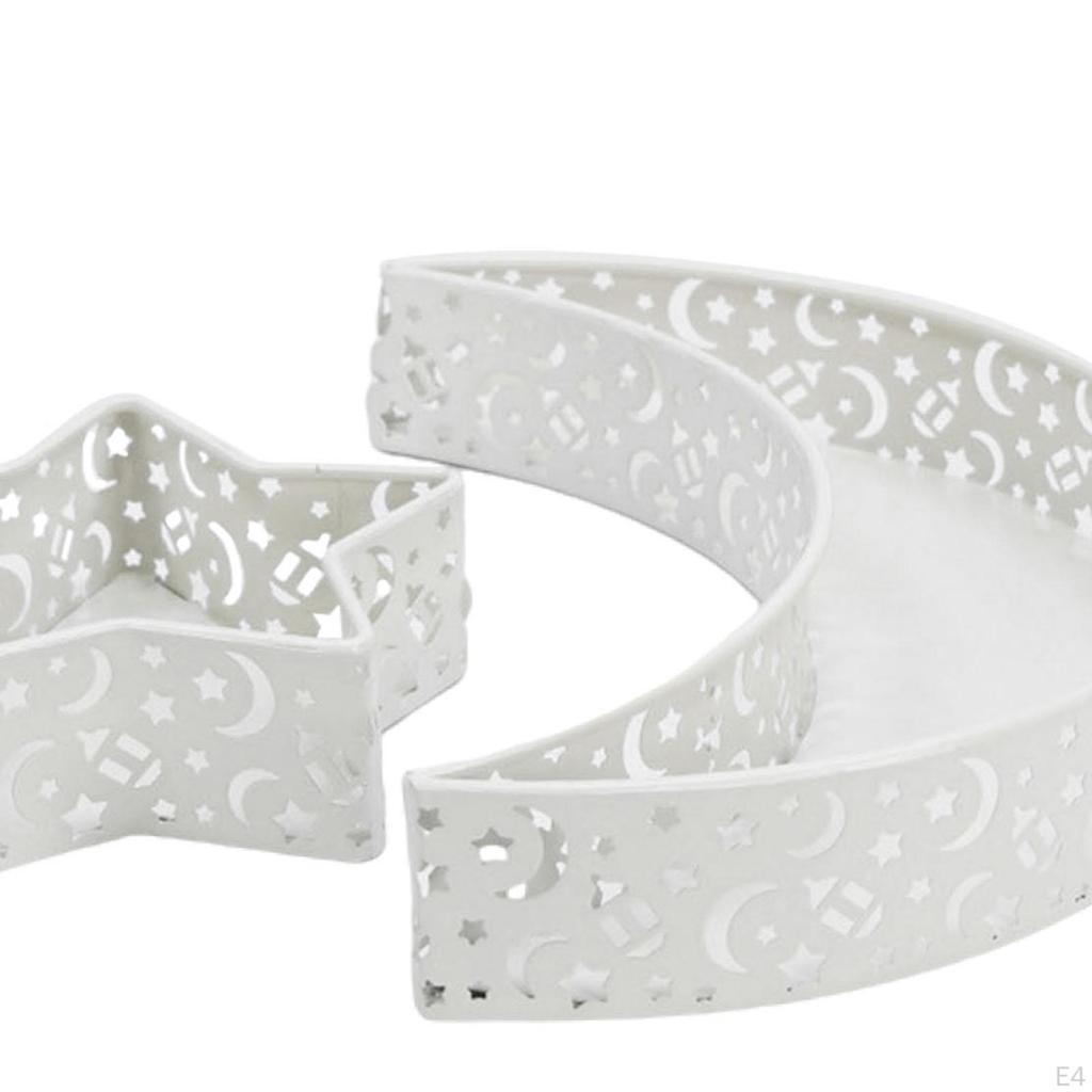 2 шт. Eid Moon Star тарелка поднос фруктовая посуда декор стола Мубарак десертные подносы