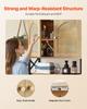 Bathroom Wall Cabinet, with 2 Doors and Adjustable Shelf, Over the Toilet Storage Medicine Cabinet Wall Mounted, Hanging Organizer with Shelves & Open