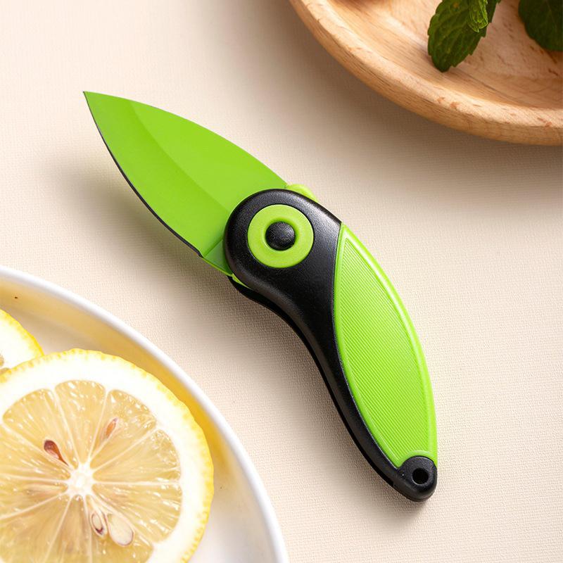 Мини Милая Птица Складной Карманный Нож Кухонный Овощечистка Из Нержавеющей Стали Портативный Брелок Маленький Резак Слайсер Нож Для Очистки Овощей