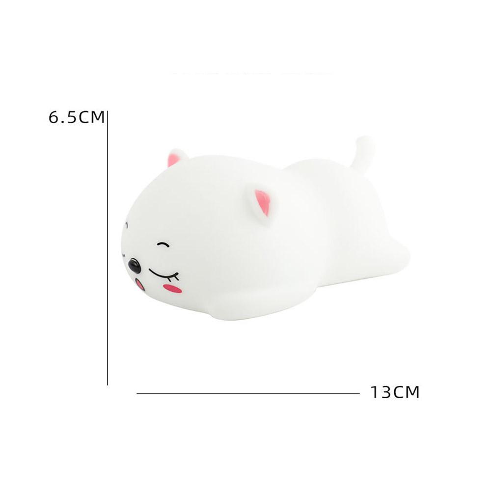 Children's Wireless LED Night Light Cat / Bedroom Lamp with 7 Colors Changing