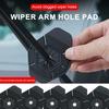 2Pcs Car Wiper Arm Hole Pad Silicone Universal Truck SUV Auto Windshield Wiper Arm Hole Protector Guard Dust Cover Auto Exterior Accessories