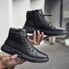 New Winter Warm Ankle Boots for Men High Top Leather Casual Shoes Stylish Retro Men's Sneakers Non-Slip Male Leisure Walk Botas