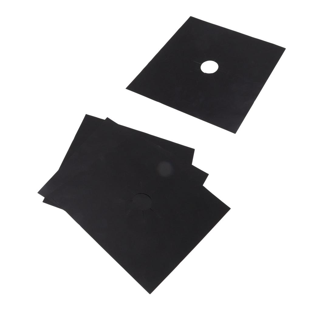 4 шт. Крышка горелки плиты с антипригарным покрытием PTFE для газовой плиты, защитная накладка для кухни