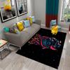 Flower Skull Carpet Skeleton Skull Bone Design Living Room Bedroom And Kitchen Bathroom Non-Slip Decor