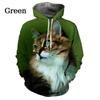 Cute Cat Pattern 3D Printing Hoodies For Men Women Hipster Funny Cats Pullover Sweatshirts Hoodies Casual Streetwear Tops