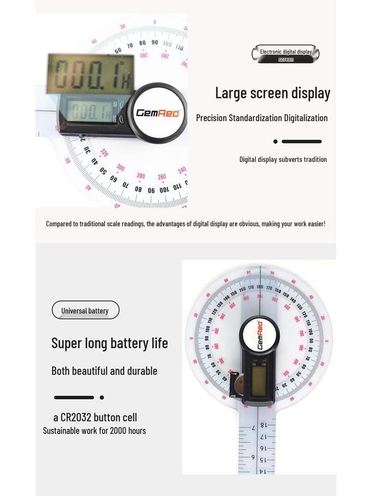 Гониометр для конечностей для оценки подвижности суставов в реабилитации и ортопедии