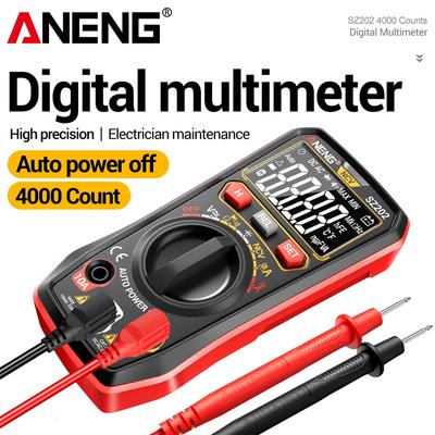 ANENG SZ202 Цифровые электрические мультиметры Тестеры напряжения AC/DC Бесконтактный детектор напряжения Диод 10A 40 МОм Измеритель 4 мкФ Инструменты