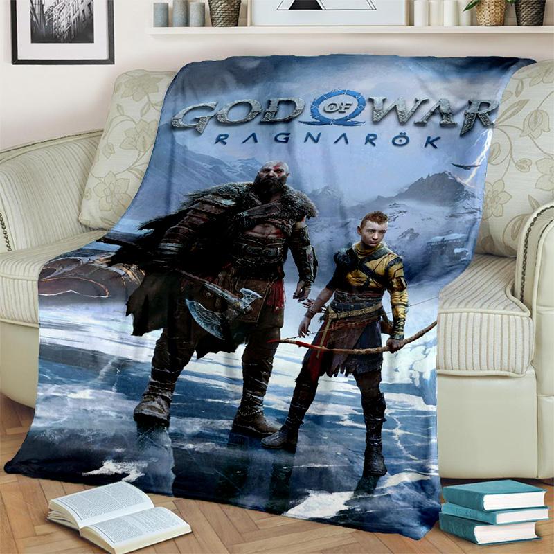 3D God of War Games Gamer Kratos HD одеяло, мягкое одеяло для дома, спальни, кровати, дивана, пикника, путешествия, офиса, одеяло, детское одеяло