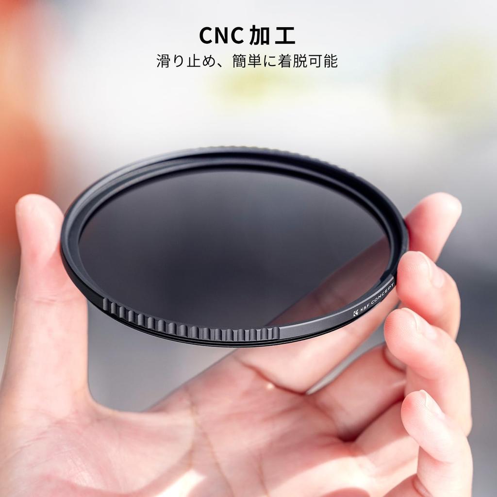 Concept 72mm Lens Filter Set PL Polarizing Filter UV Protection Filter Lens Cap Cleaning Cloth Filter Case Optical Glass 18 Layer Nano Coating K&F + +
