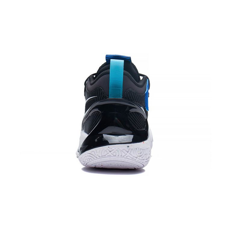 Li Ning Sonic 10 V1 High-Top Basketball Shoes Kids Sneakers Black White Blue YKBS022-5