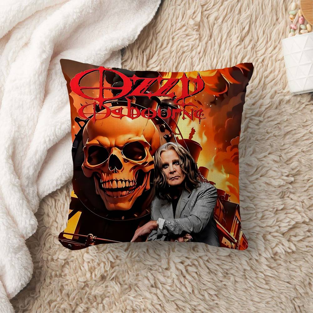Heavy Metal Band Rock Ozzy Osbourne Band Pillow Gift Home Office Decoration Pillow Bedroom Sofa Car Cushion Coverpillow Case