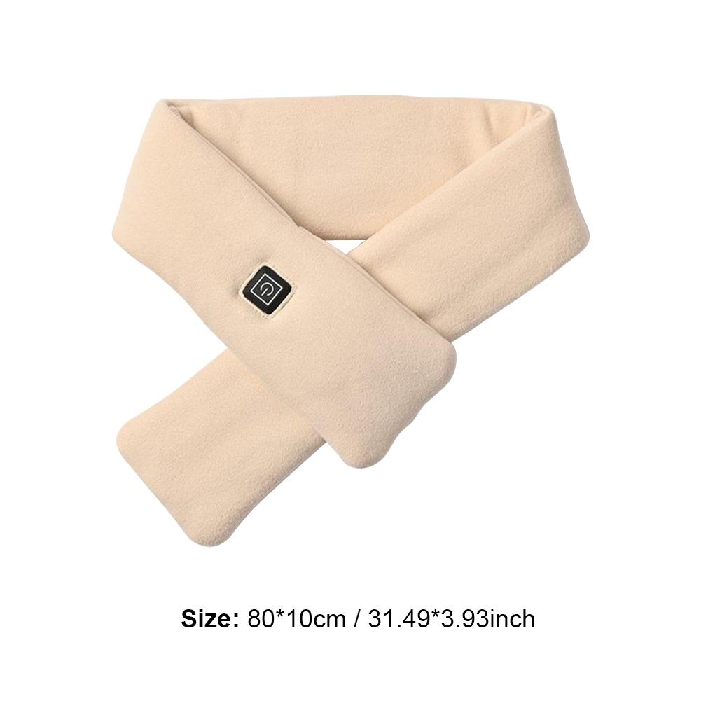 Electric Heating Scarf Heating Pads 3 Gear Heating USB Heater  Thermal Shawl Outdoor Warm Neck Brace Warm Bib For Women Men