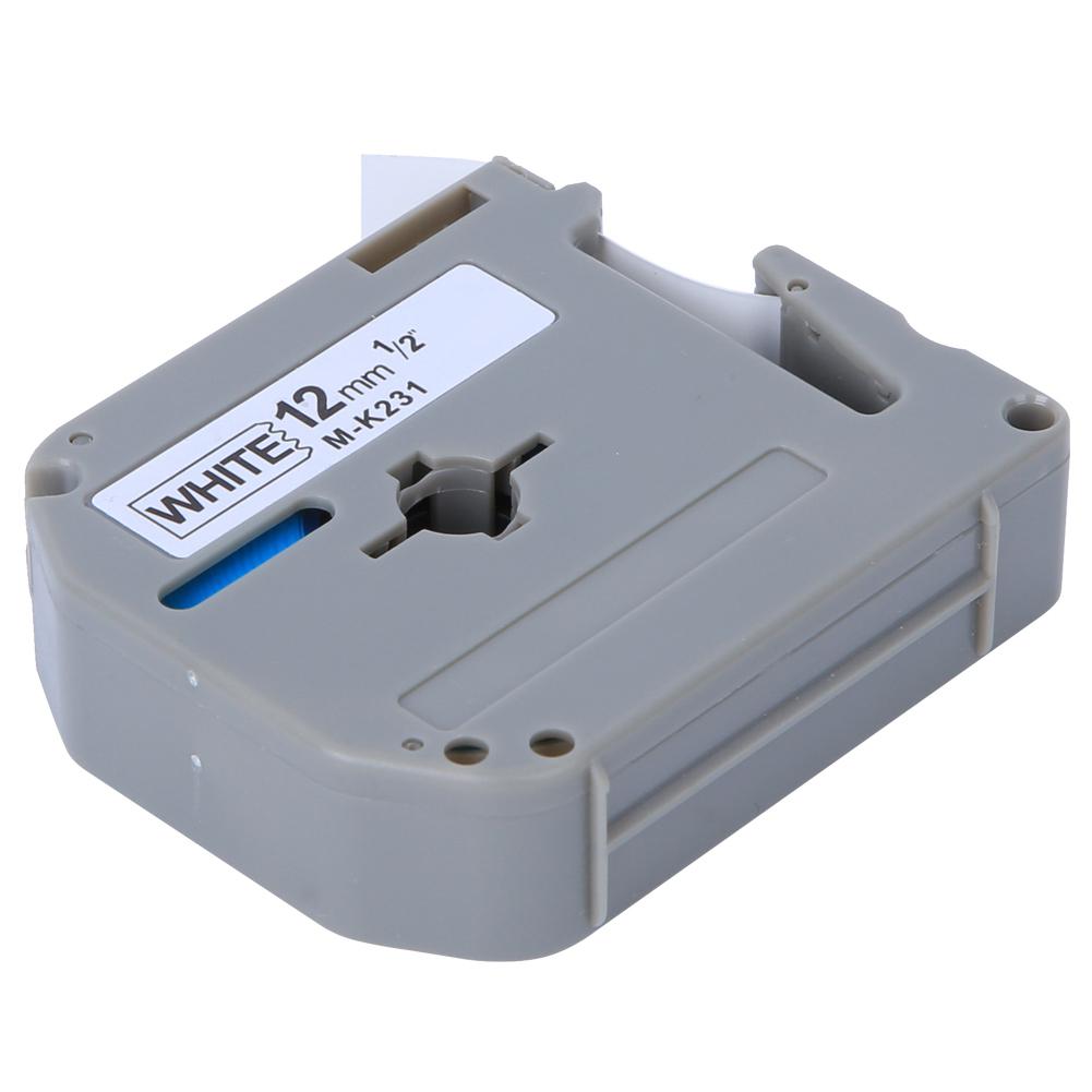 12 мм лента для этикеток PET аксессуары подходят для принтера этикеток PT‑65 PT‑70 PT‑80