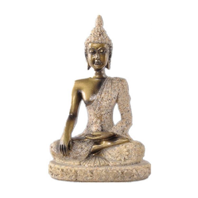 Буддийская скульптура Статуя Украшение для дома Медитирующий Дисплей Буддийский Домашний Декор