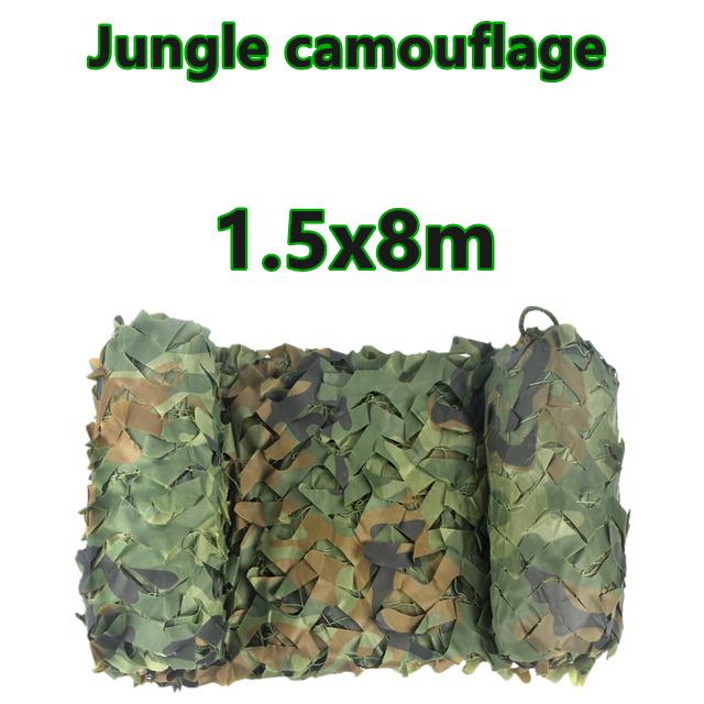 Лесная усиленная камуфляжная сеть, военные охотничьи джунгли для беседки-перголы, садовая тень