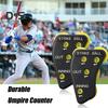 1Pc/2Pcs 4 Wheel Baseball Umpire Clicker Softball Referee Equipment Ball Strike Pitch Counter Clicker for Scorekeeper Recording Outs And Innings Balls