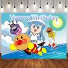Cartoon Anpanman Background Birthday Party Decoration Banner Supplies Baby Shower Kids Party Gifts Vinyl Photography Backdrops