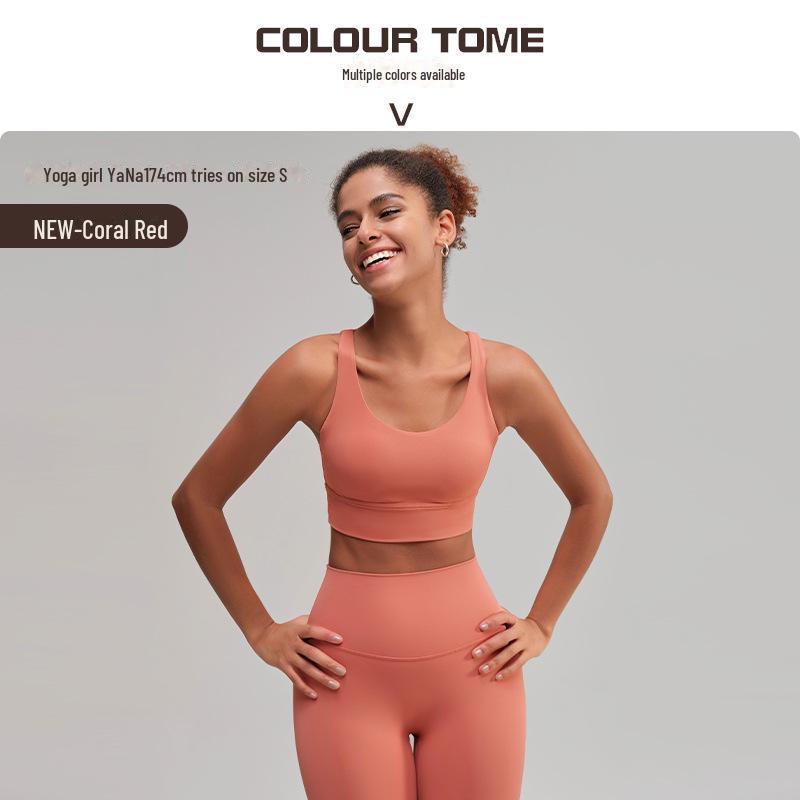 Европейский американский костюм для йоги с перекрестными спинами: Спортивный бюстгальтер для похудения и фитнес-брюки с карманами No-Line