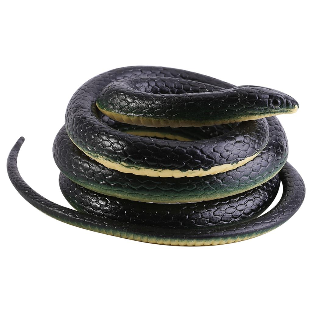 1Pc 130cm , Rubber Snake Garden Props Funny bendy toy Rlistic Soft fake snake rlistic Joke Prank Toy Gift Hot