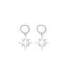 Cross Star Ear Buckle Women's Fashion Light Luxury Temperament Versatile Earrings Gift Women