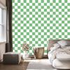 Checkerboard Wallpaper White, Green and Mint for Living Room and Bedroom 50x1000