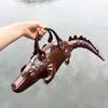 Креативная Сумка-Клатч в Форме Крокодила Модная Высококачественная Кожаная Сумка через Плечо Индивидуальная Особой Формы Женская Сумка-Мессенджер