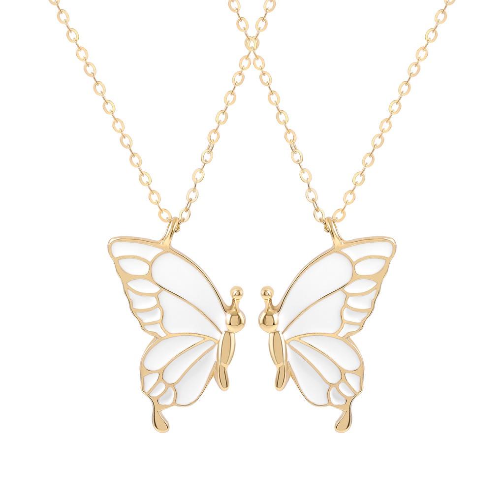 Fashion Korean Butterfly Pendant Vintage Charm Chain Pendant Necklaces Women Wedding Party Jewelry Accessories