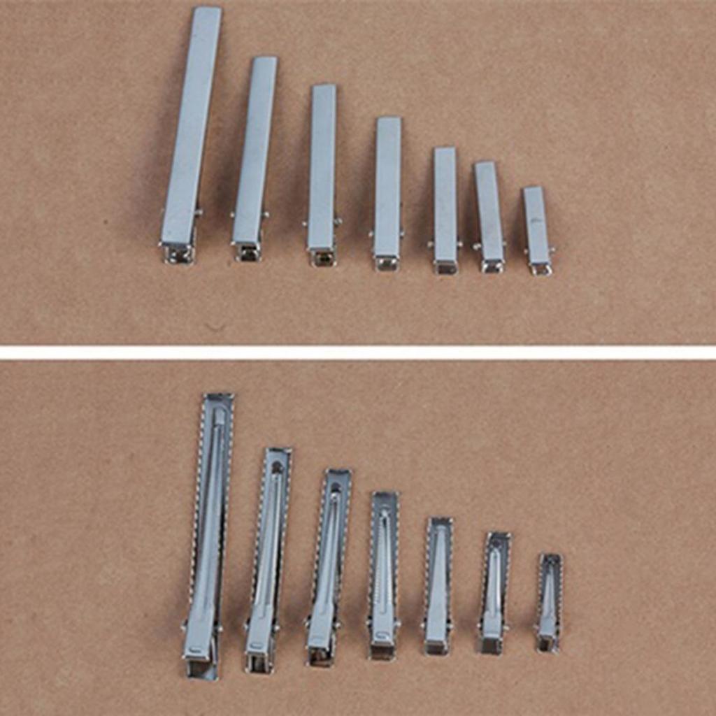 Alligator Clips Hairpin Flat Metal Fashion Handicrafts 20Pcs Barrette Hair Accessories Hair Clip Single Prong DIY Bows Handmade