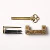 Drawer Padlock Chinese Style Bird Flower Decor Horizontal Opening Zinc Alloy Anti Rust Vintage Padlock for Cabinet