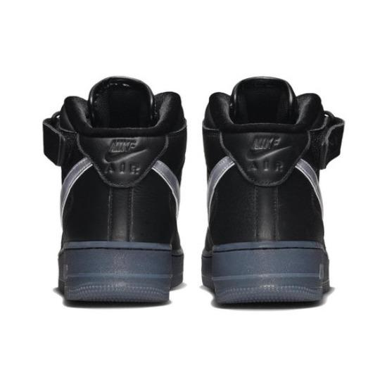 Nike Air Force 1 Mid Premium Черный Металлик Серебристый 2022 DX3061-001 Унисекс