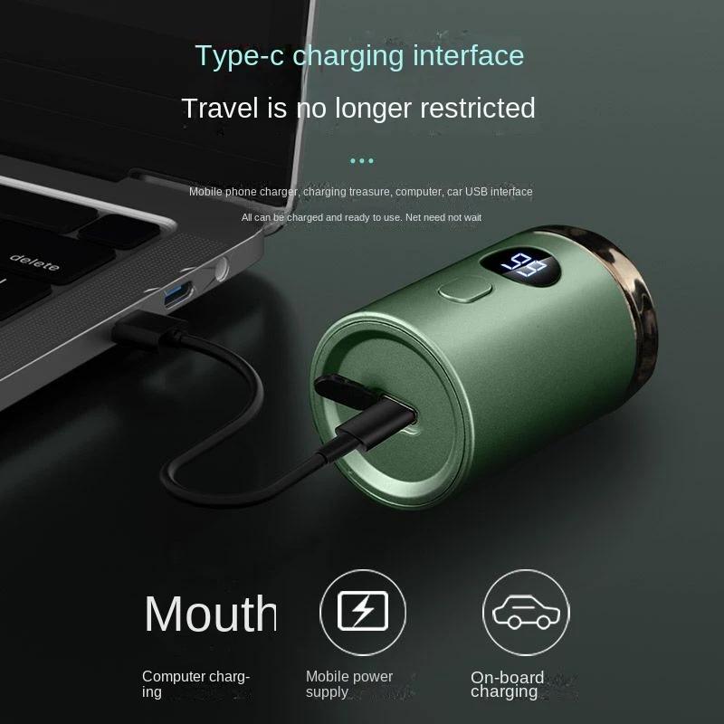 Electric portable shaver Men's body wash razor Men's Pocket Travel Razormini portable razorType-c rechargeable digital display