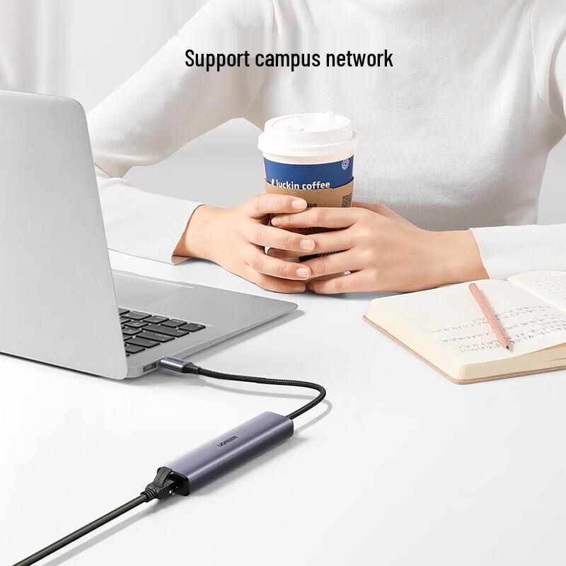 Ugreen USB-C концентратор Ethernet и USB 3.0 CM475