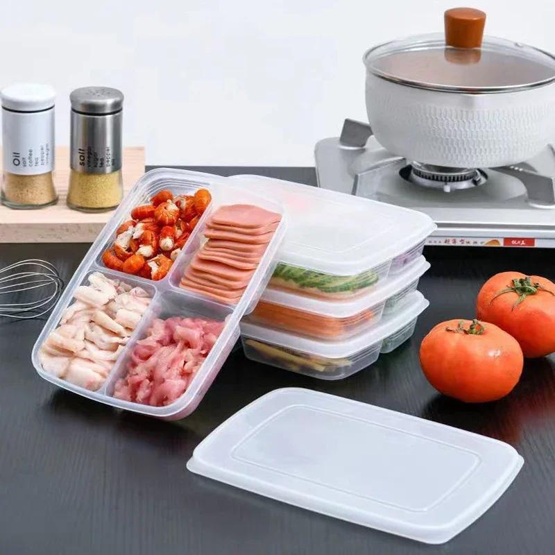 4 решетки Контейнер для хранения пищевых продуктов Ящик для хранения фруктов и овощей Органайзер для холодильника Мясо в подфасовке Лук Имбирь