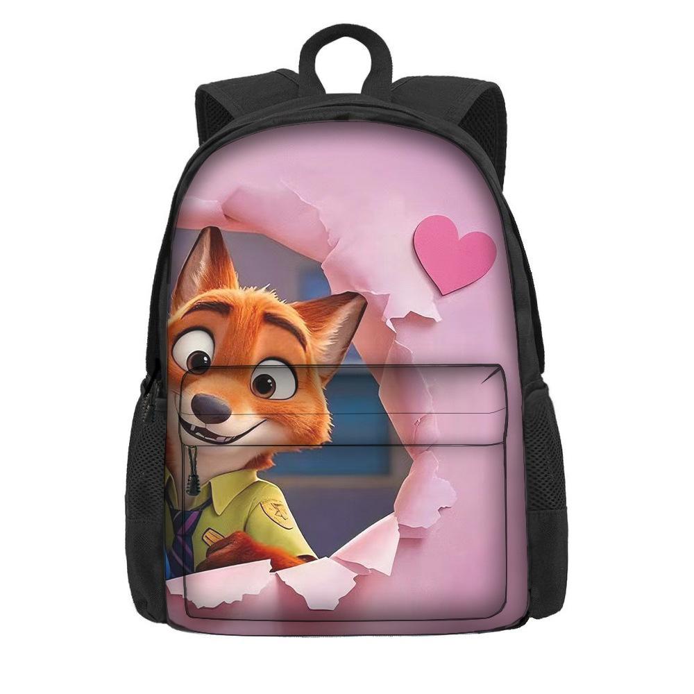 Мультяшный рюкзак на тему «Зверополис 2» для учеников начальной школы, большая вместимость, легкий рюкзак на два плеча