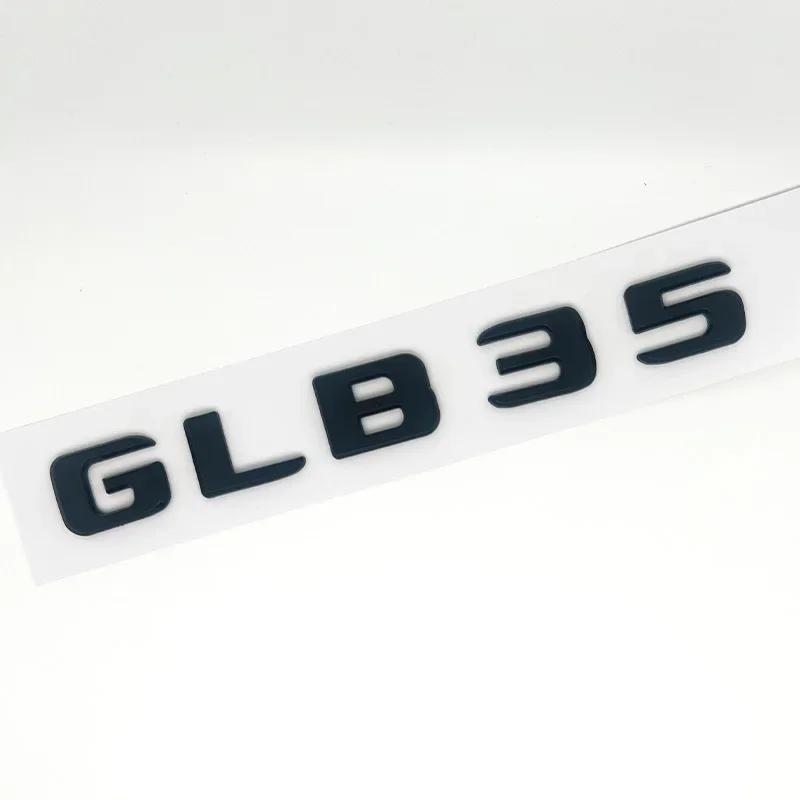 3D ABS Black GLB35 Letters Turbo 4matic Emblem AMG Badge Car Rear Star Sticker For Mercedes Benz GLB35 X247 Accessories