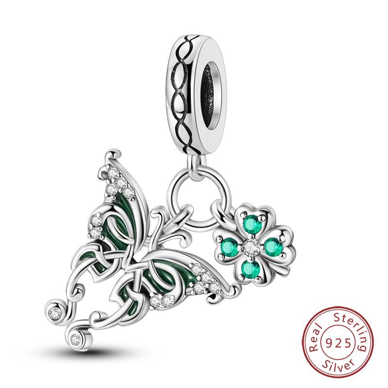 Fit Qikaola Original Bracelet Copper Flower Bird Series Charms Beads For Women Fashion Diy Jewelry Gifts Making