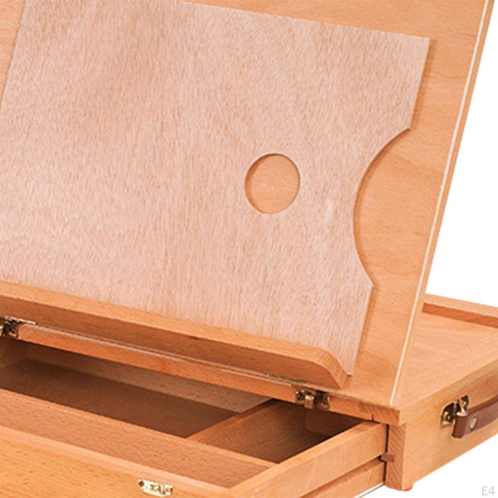 Деревянная мольбертовая коробка, складная коробка для хранения картин для рисования, составления поваренной книги