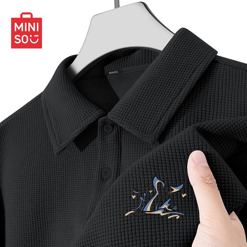 MINISO Мужская летняя повседневная рубашка-поло