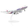 QIYUMOKE 747 Масштаб 1/300 Модель самолета Malaysia Airlines Boeing 747 Литой металлический набор самолета для взрослых (с подставкой) - Идеальный подарок или коллекционный экземпляр