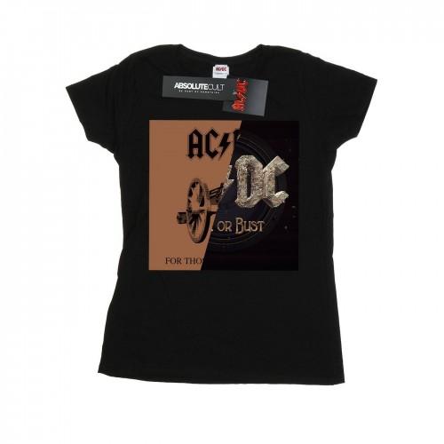 AC/DC Womens/Ladies Rock or Bust / For Those About Splice Cotton T-Shirt