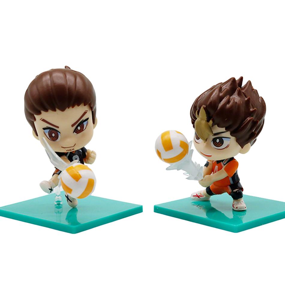 Горячий 8 шт./1 набор Фигурка Haikyuu Ойкава Тоору Модель Q Версия Хинаты Шоё Игрушка Кей Цукишима Подарок Коллекция Тадаши Ямагучи ПВХ