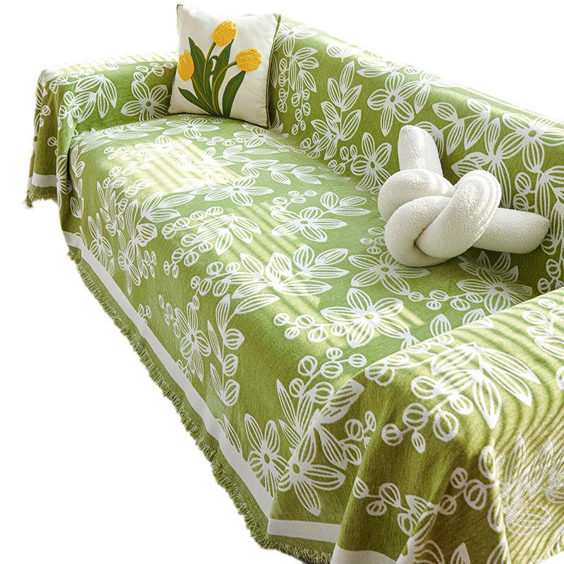 Spring and Autumn Chenille Sofa Towel Four Seasons Universal All-Inclusive Sofa Cover Dust Cover One Piece Sofa Cover Cloth Cushion