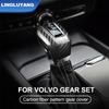 Для Volvo S60 XC60 V60 V40 S80 S90 XC90 V90 рисунок под карбон рычаг переключения передач комплект рычага ручка рычага автомобильные аксессуары