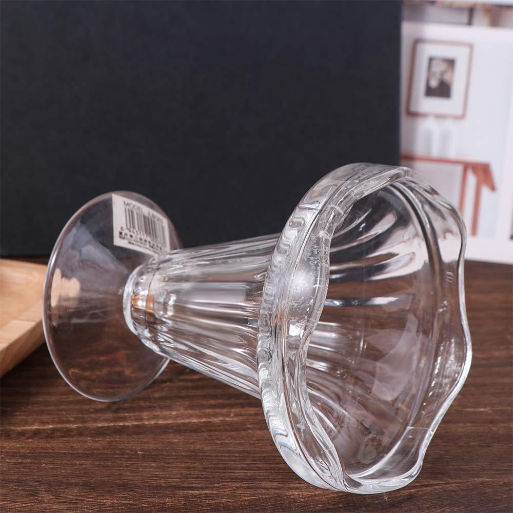 Elegant Ice Cream Cup Transparent Glass Goblet Simple Glass Pudding Cups  Dining Utensils