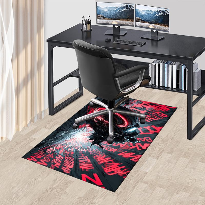 Batman,Batcycle Office Carpet Chair Mats, Home Decor Dormitory Floor Protector With Anti-Skid Backing, Large Area Coverage, Christmas Decora