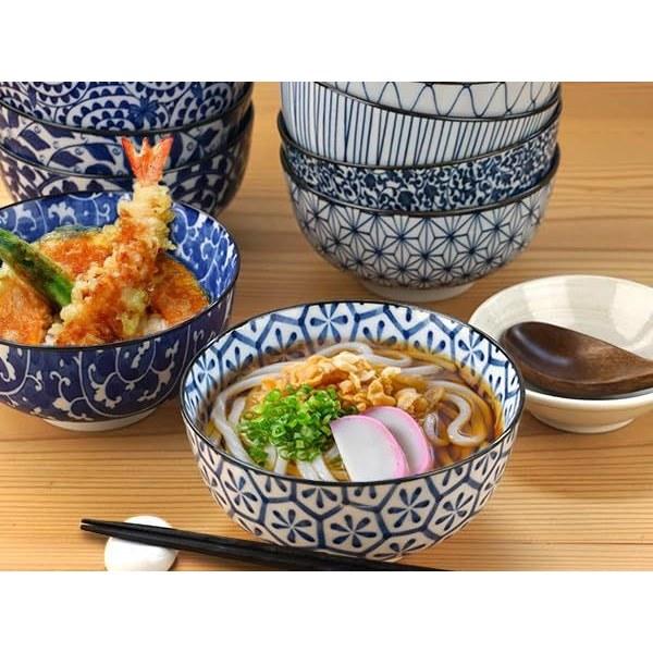 Ks Kitchen small bowl 650cc 14.1cm donburi ochazuke available 9 patterns stylish Japanese design made Japan Mino ware tableware mini udon soba ramen E